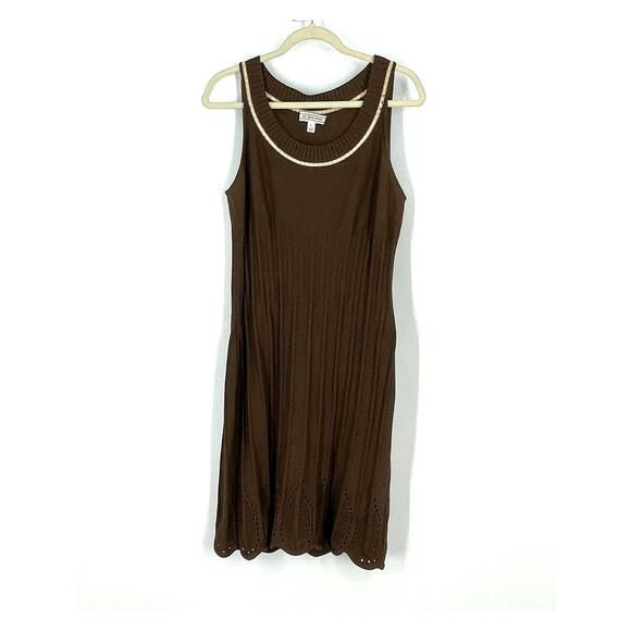 ST. Johns Sport Wool Knit Dress Brown Size Small Sleeveless - Picture 9 of 9